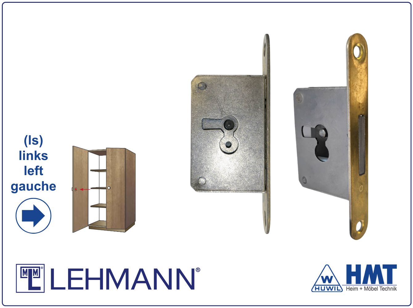 MLM LOCK Type 490 for furniture key - D15 / ls MLM LOCK Type 490 for furniture key - D15 / ls