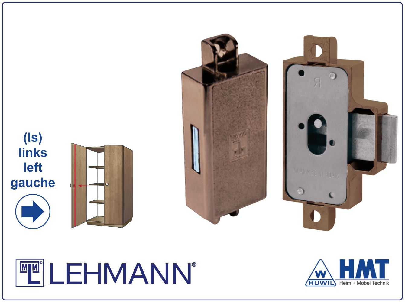 MLM LOCK Type 700 [B] for furniture key - D30 / ls