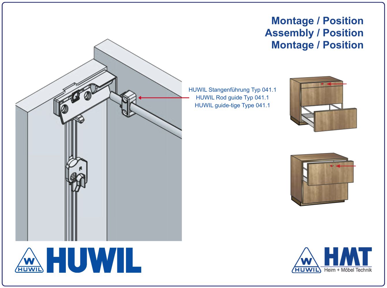 HUWIL GUIDE DE TRINGLE Type 041.1 - SVS ELEVON HUWIL GUIDE DE TRINGLE Type 041.1 - SVS ELEVON