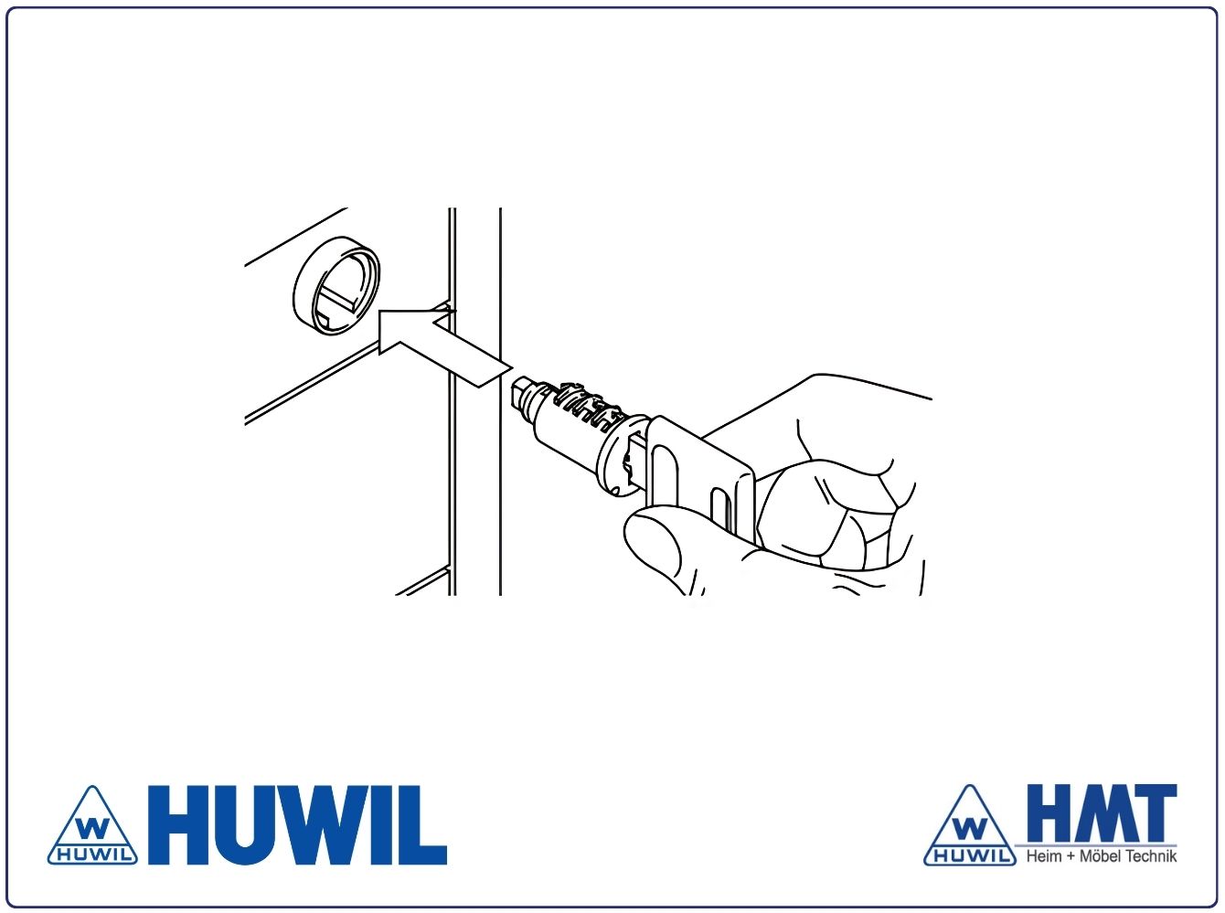 HUWIL NOYAU DE CYLINDRE VCS18 Ø18mm [SK: H-3] 3001 à 3040 & 3131