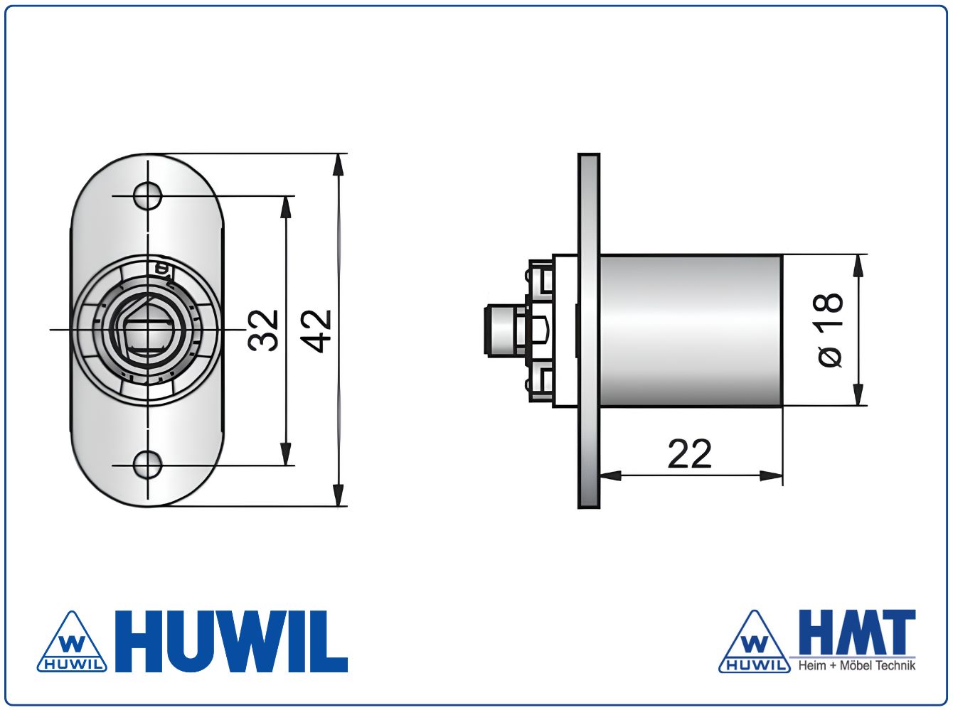 HUWIL SERRURE Type 827 VCS18