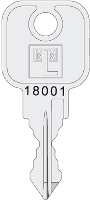 MLM Key Type B1 - Serie 18501-19000