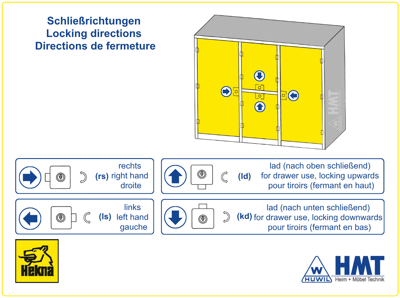 HEKNA Drehstangenschloß [8] 3060 Ultra Typ 333 [W0] - D30 / ls / GL