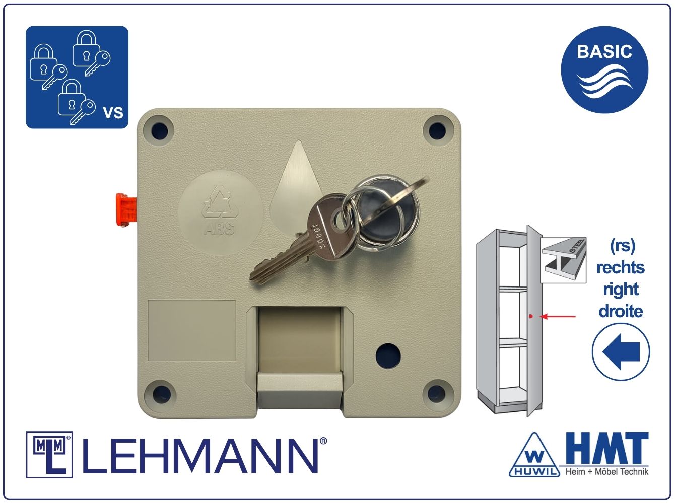 DELETE MLM SERRURE Type 70 Basic (salles de séchage) - rs /VS