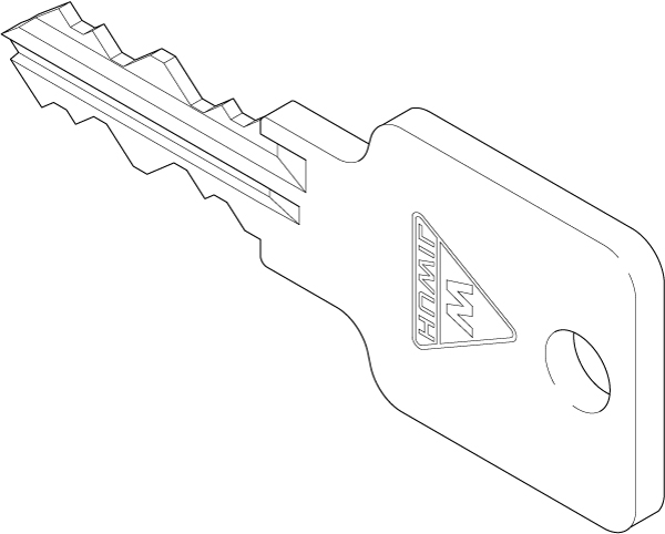 HUWIL Schlüssel 1550 - 4A-4Z
