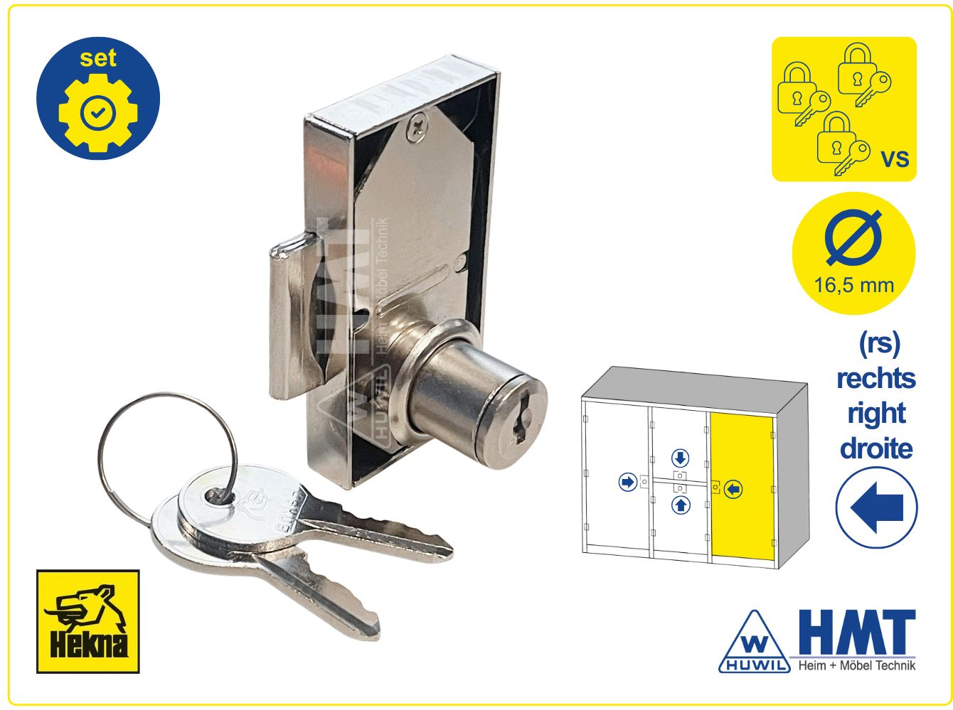 HEKNA LOCK 1290 Type 204 [Z1] - D15 / rs / VS