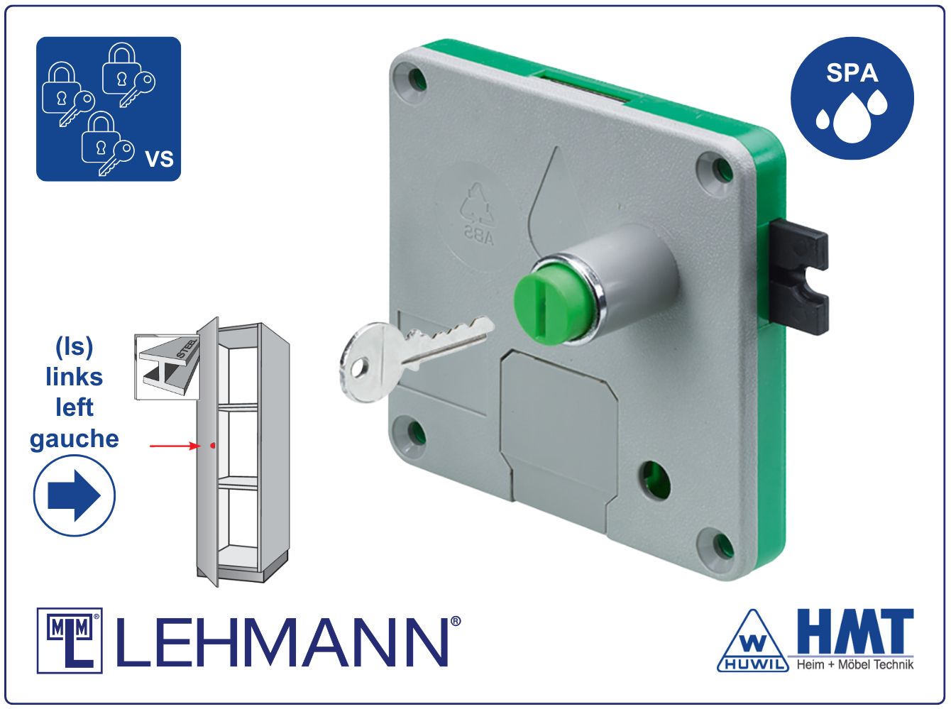 MLM SERRURE Type 70 Spa (pour locaux humides) - ls / VS
