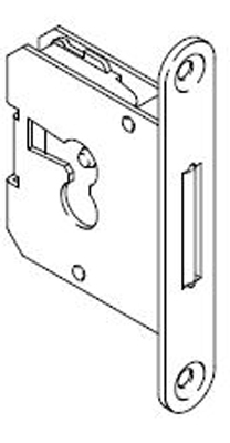 HUWIL Einsteckschloss Typ 0002 - D15 / ls [B]