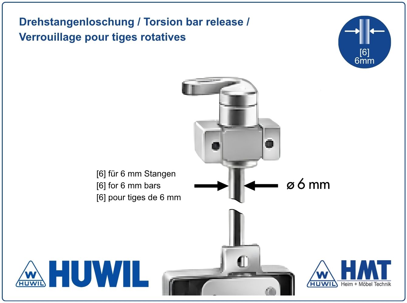 HUWIL SERRURE [6] Type 0247 VCS18 - OM (ou pour BOUTON 601)