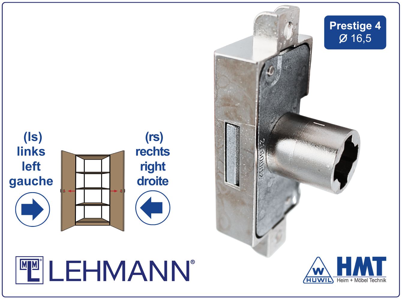 MLM SERRURE [6] Type 750 P4 - D15 / rs + ls