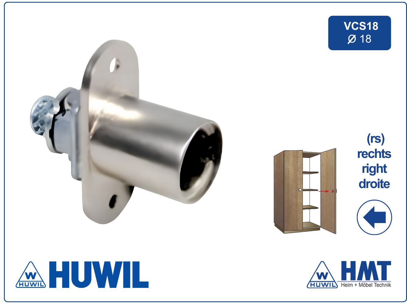 DELETE HUWIL SERRURE Type 827 VCS18