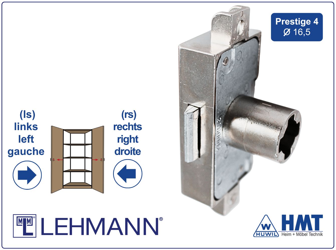 MLM SERRURE [6] Type 750 P4 - D20 / rs + ls