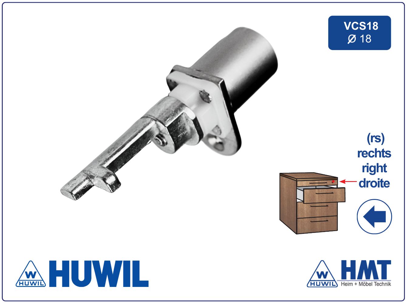 HUWIL SERRURE SVS3 Type 952.03 VCS18 - [E39] / rs