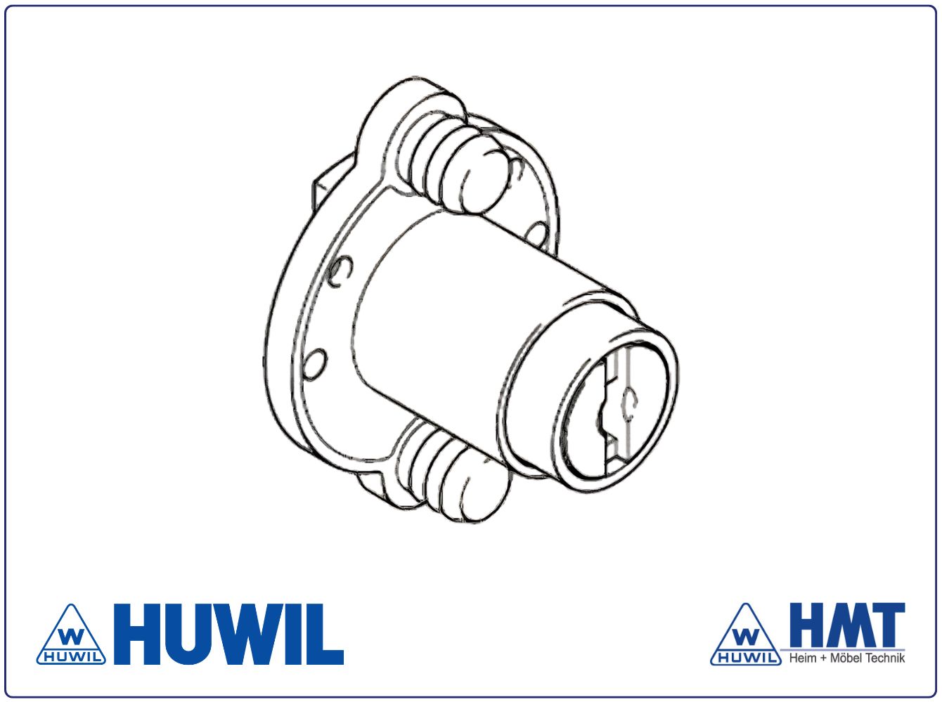 HUWIL LOCK Type 0393 mit Zylinder Ø16,5mm