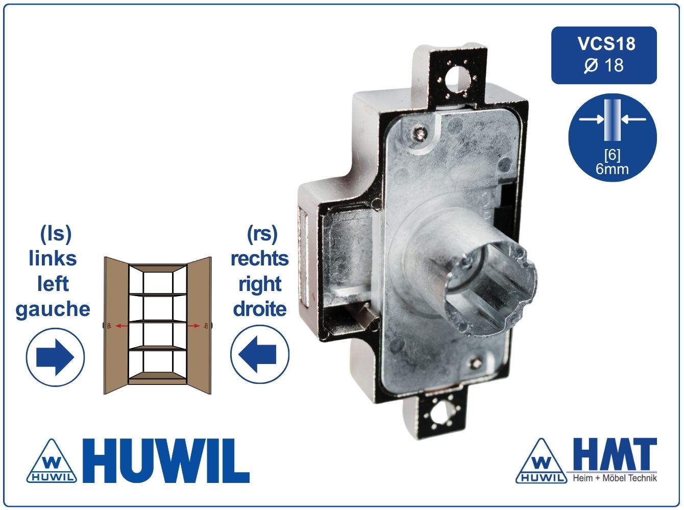 HUWIL LOCK [6] Type 0748 [VK] rs + ls [MS16-22] - D25