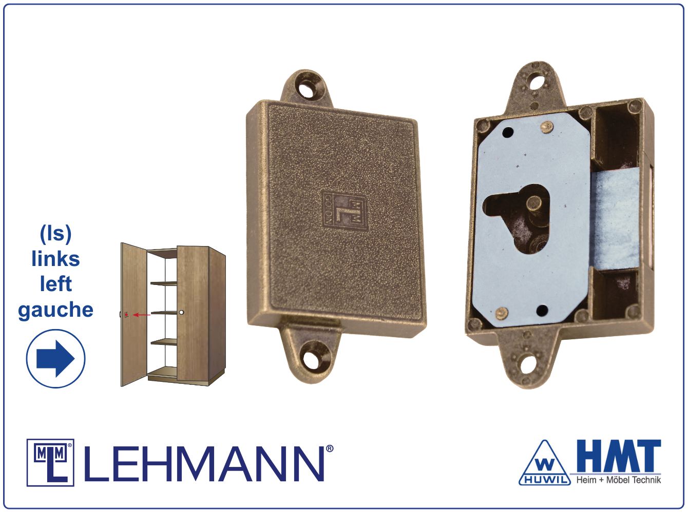 MLM SERRURE Type 530 [B] pour clé à panneton - D25 / ls