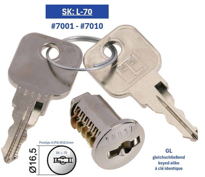 MLM CYLINDER CORE P4 Ø16,5 [SK: L-70] - GL: 7001 to 7010