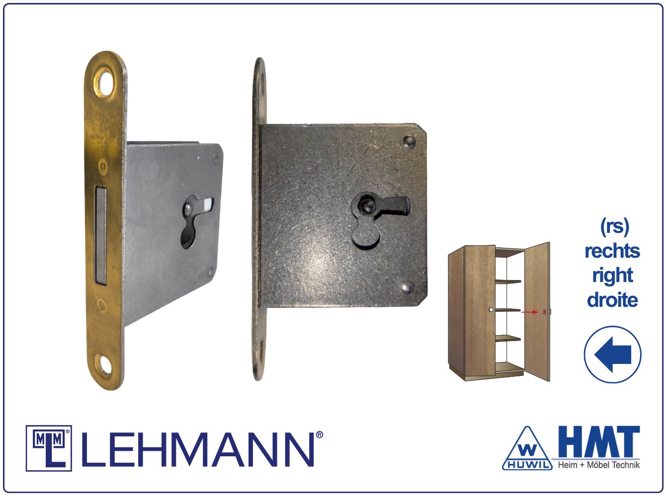 MLM LOCK Type 490 for furniture key - D25 / rs MLM LOCK Type 490 for furniture key - D25 / rs