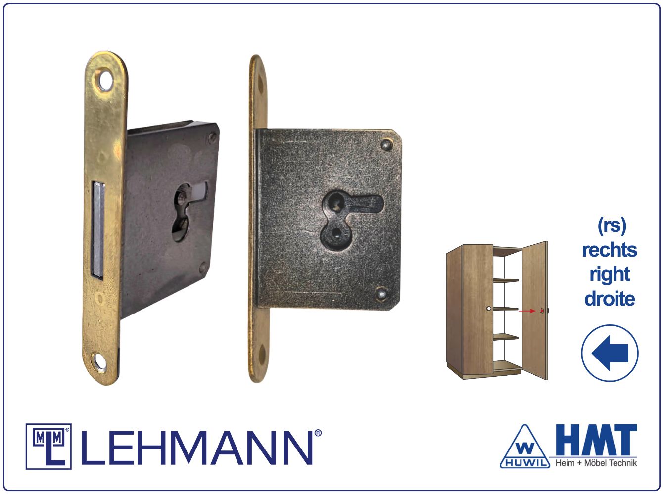 MLM SERRURE Type 490 pour clé à panneton - D25 / rs MLM SERRURE Type 490 pour clé à panneton - D25 / rs