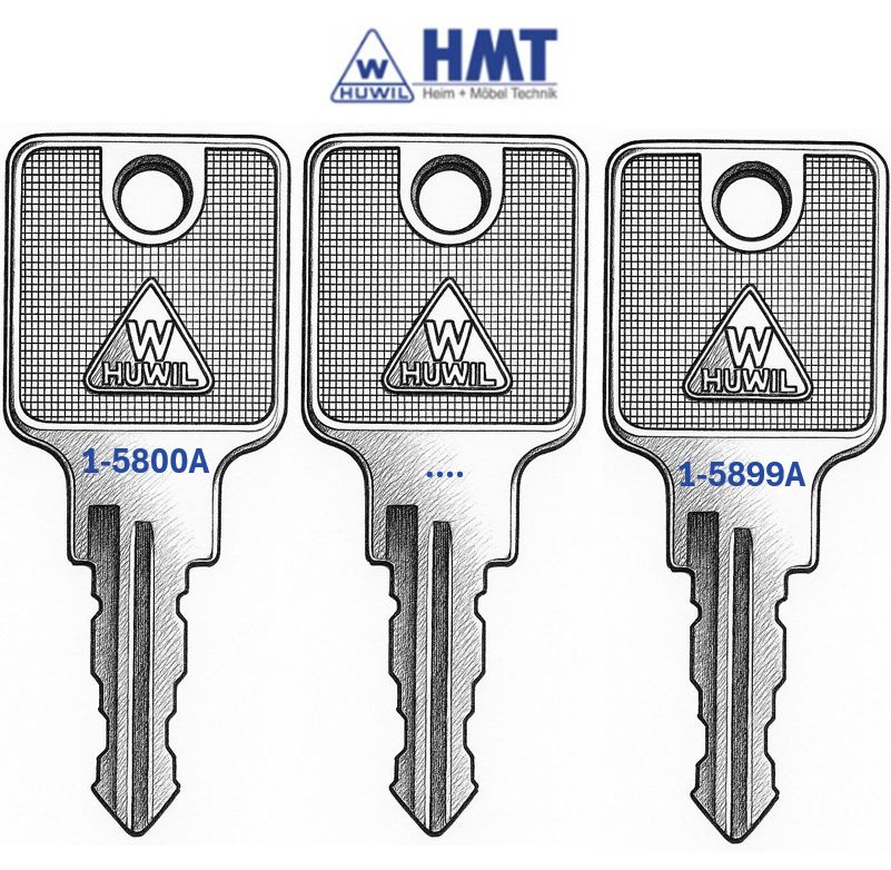 HUWIL Clé type 1550 [SK: H-5] 5800-5899