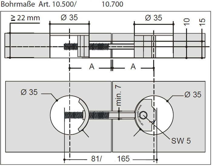 Assembleur de plan de travail UT Type 10.500