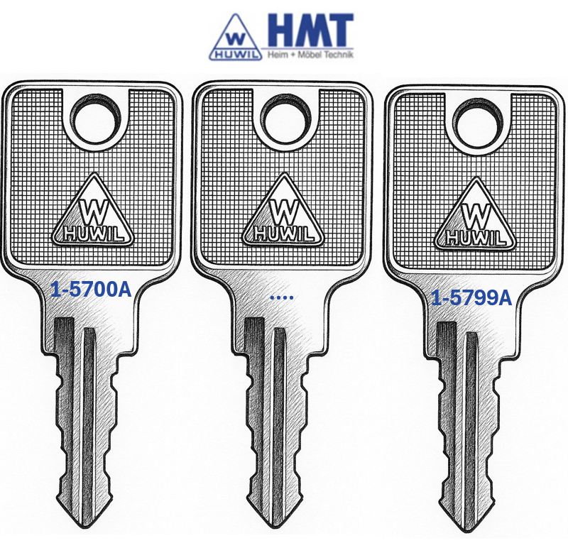 HUWIL Clé type 1550 [SK: H-5] 5700-5799