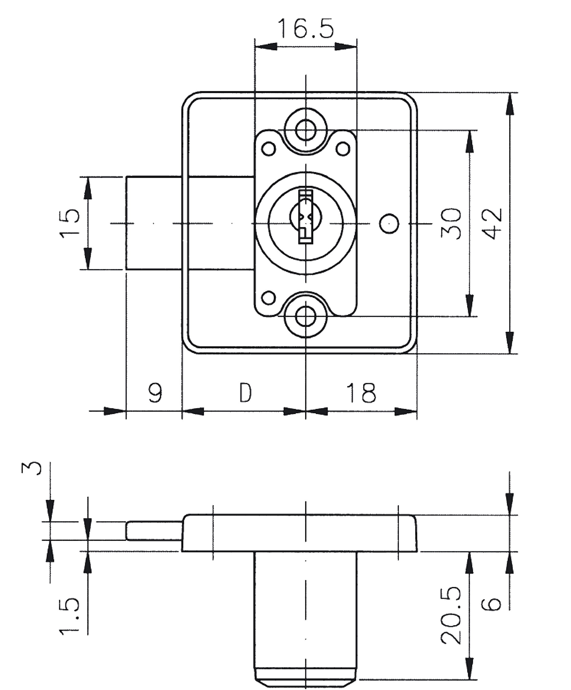 Lock Type 1275 Serie 1001-1425