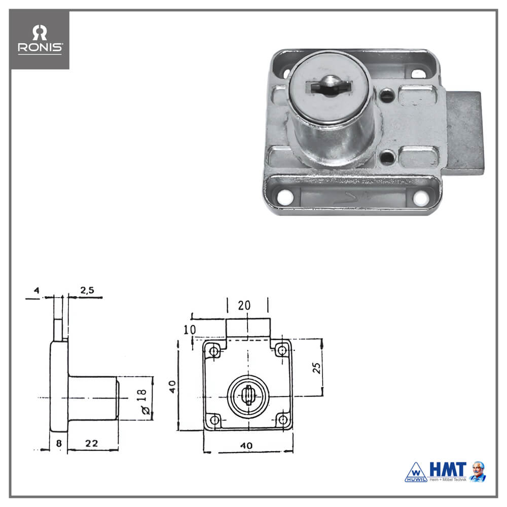 RONIS LOCK Type YK 4500 - D25 / ls / GL