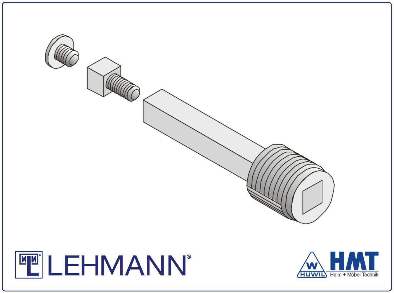 MLM GLUE--IN SQAURE BOLT Type 722