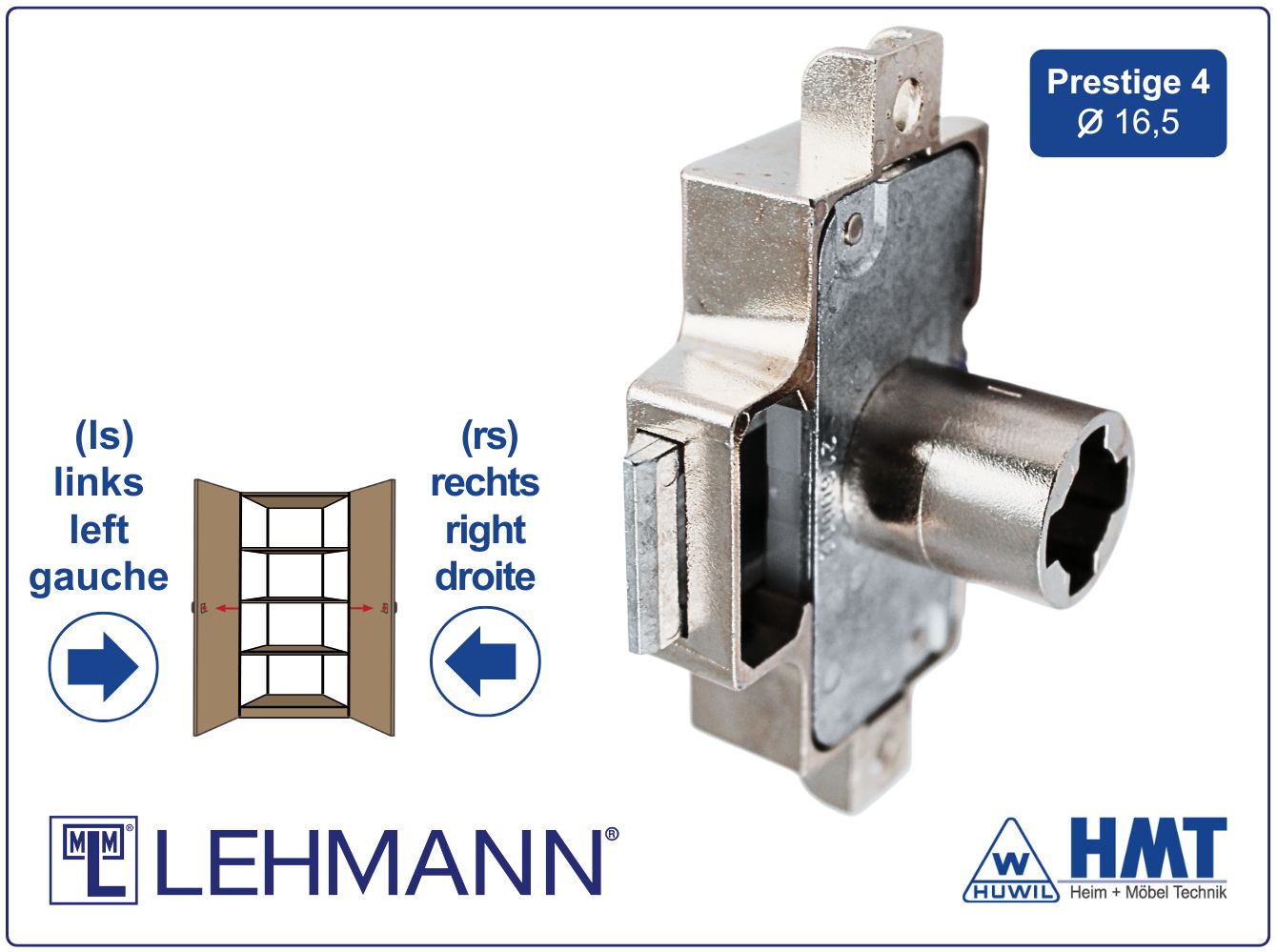 MLM SERRURE [6] Type 750 P4 - D30 / rs + ls