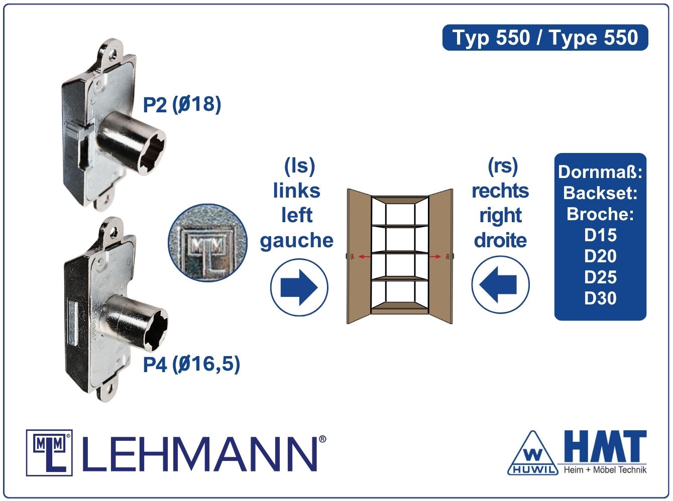 MLM SCHLOSS Tyo 550 P2 - D25 / rs + ls