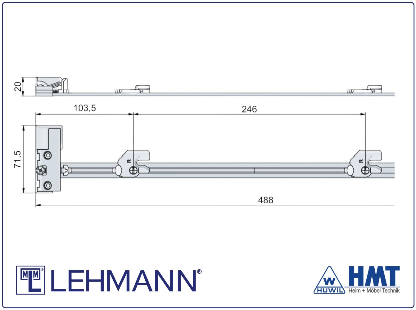 MLM Schließstange SVS ELEVON Typ 952 - rs MLM Schließstange SVS ELEVON Typ 952 - rs