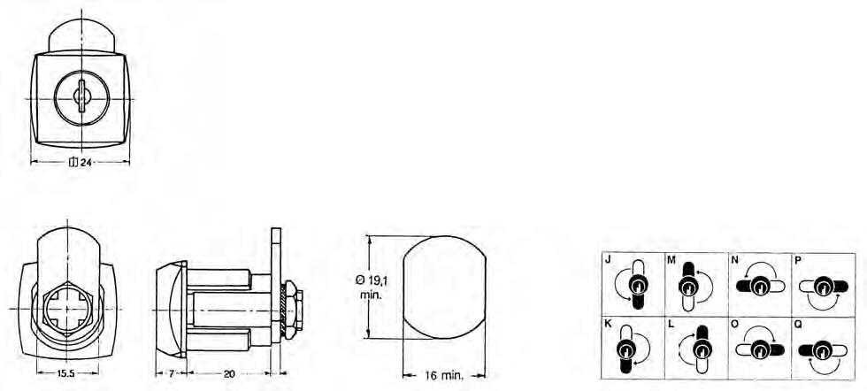 EURO-LOCKS SERRURE Type 0802 [03] - R#B5271 / GL