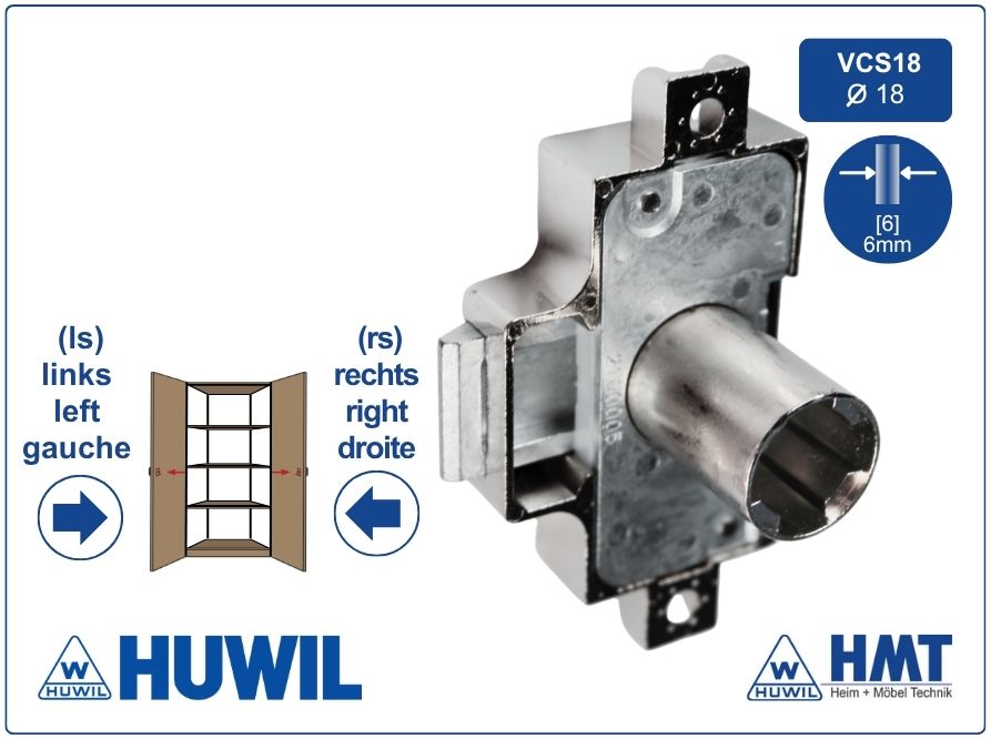 HUWIL LOCK [6] Type 750 VCS18 - D30 / rs + ls