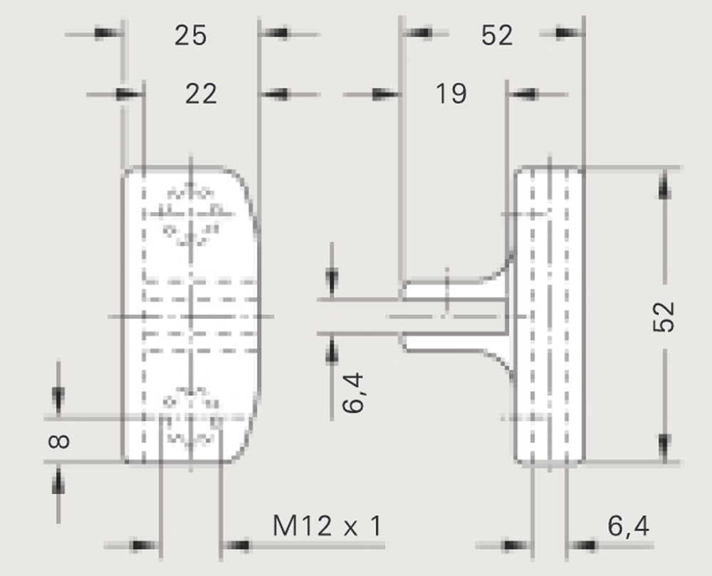 Glass connector type 7001 / cross holder