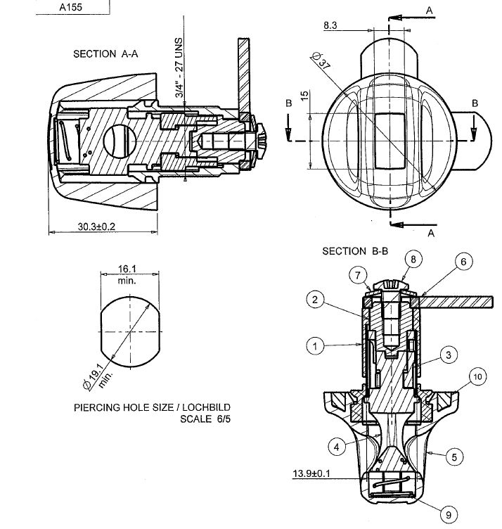 Serrure Type 155