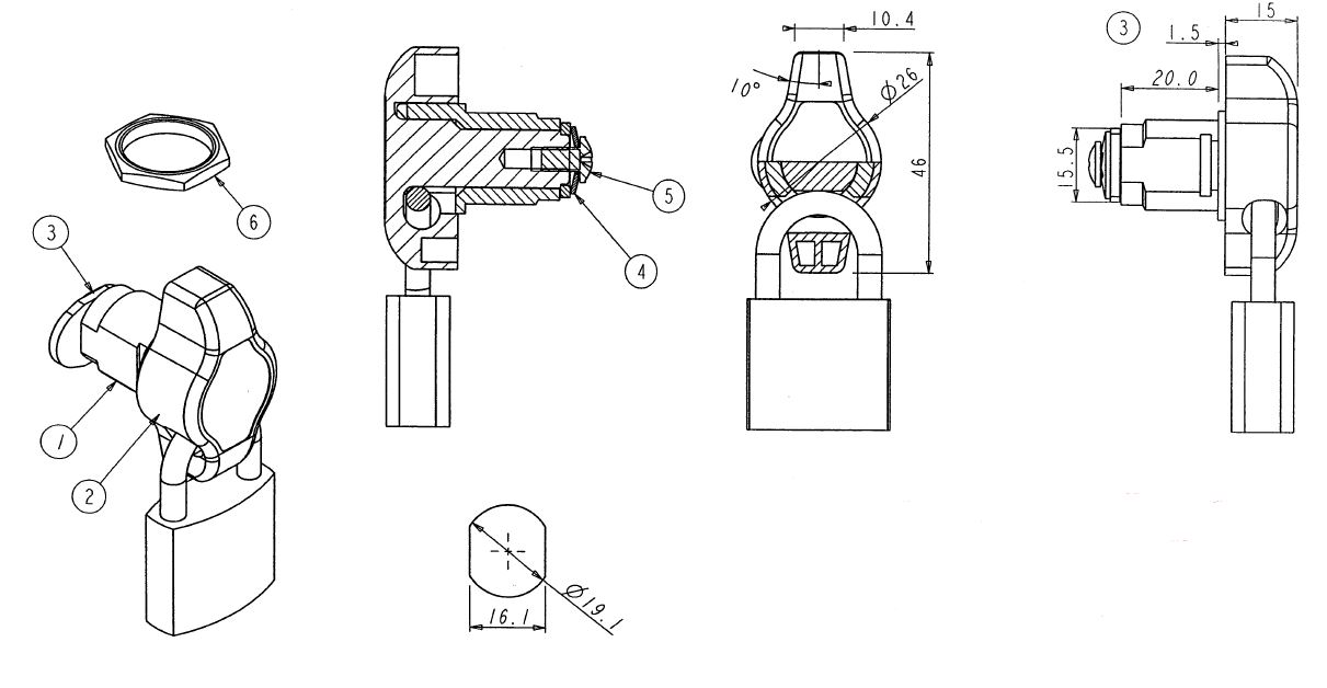 Serrure Type 4443