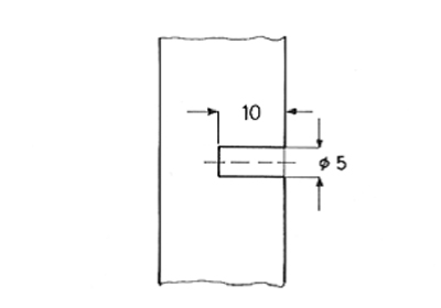 Boulon pour ressort en acier Type 720