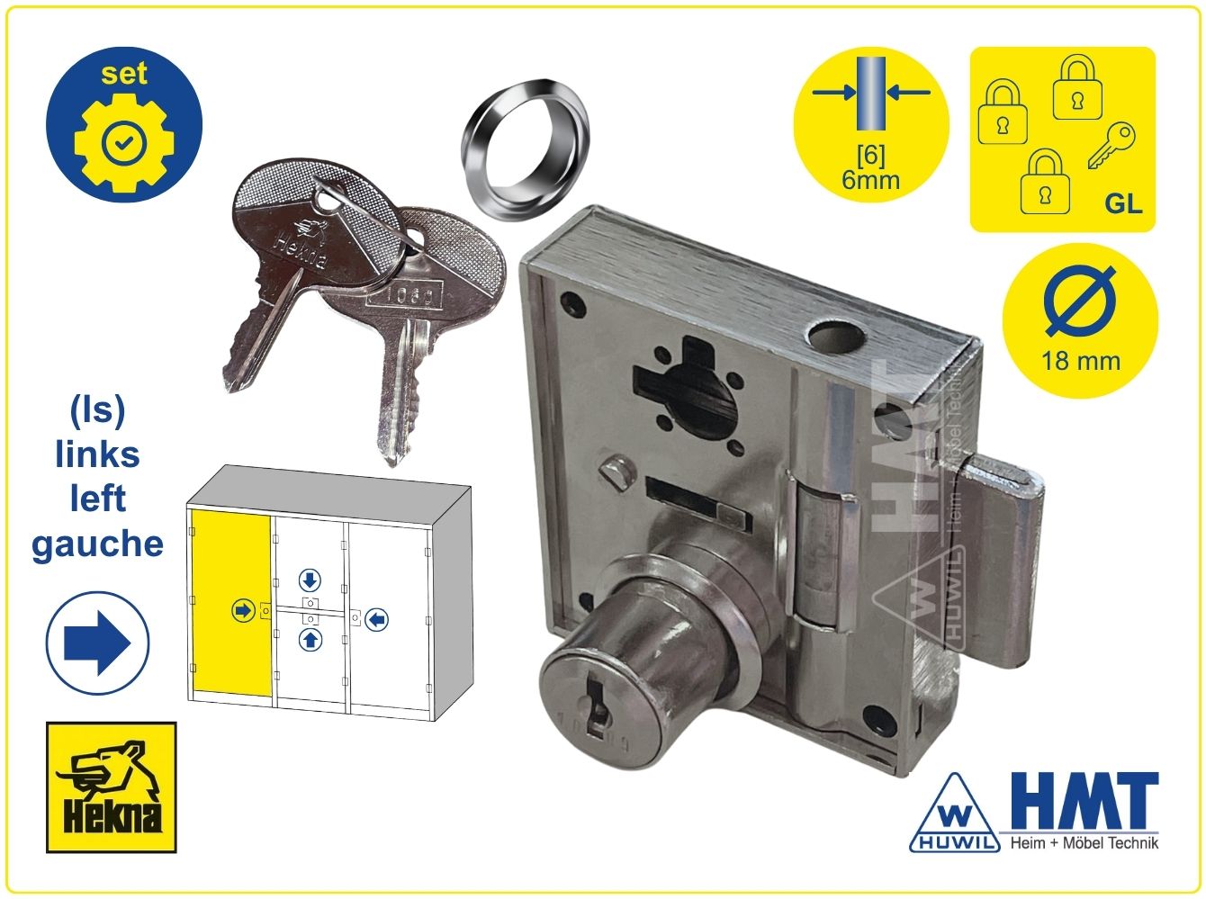 HEKNA LOCK [6] Type 371 [Z2] - D30 / ls / GL