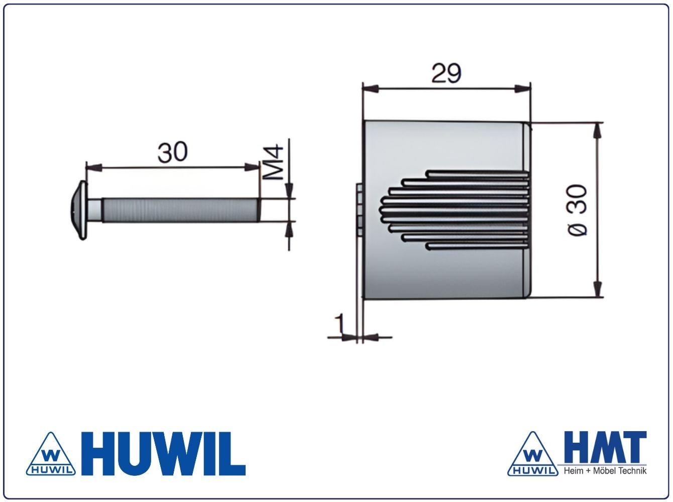 HUWIL BOUTON DÈCORATIF Type 444 HUWIL BOUTON DÈCORATIF Type 444