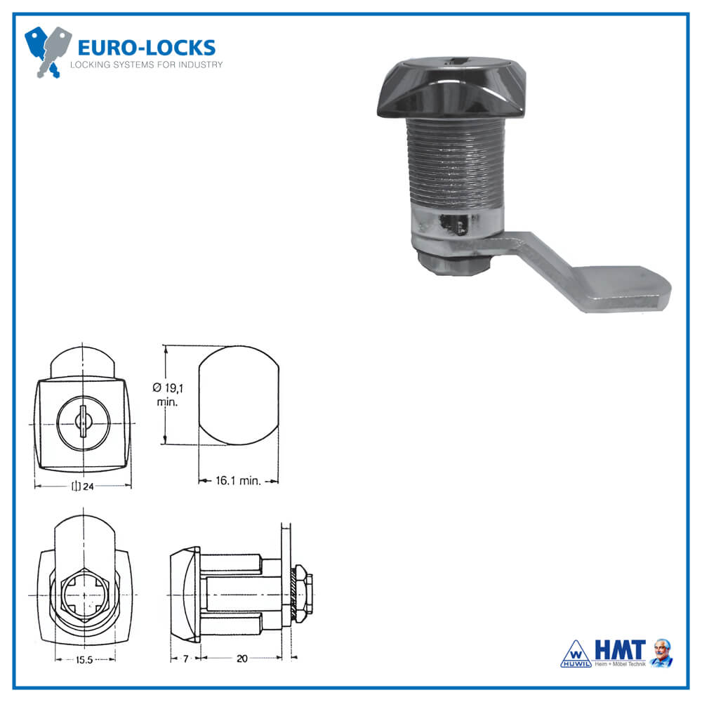 EURO-LOCKS SERRURE Type 0802 [03] - R#B5202 / GL
