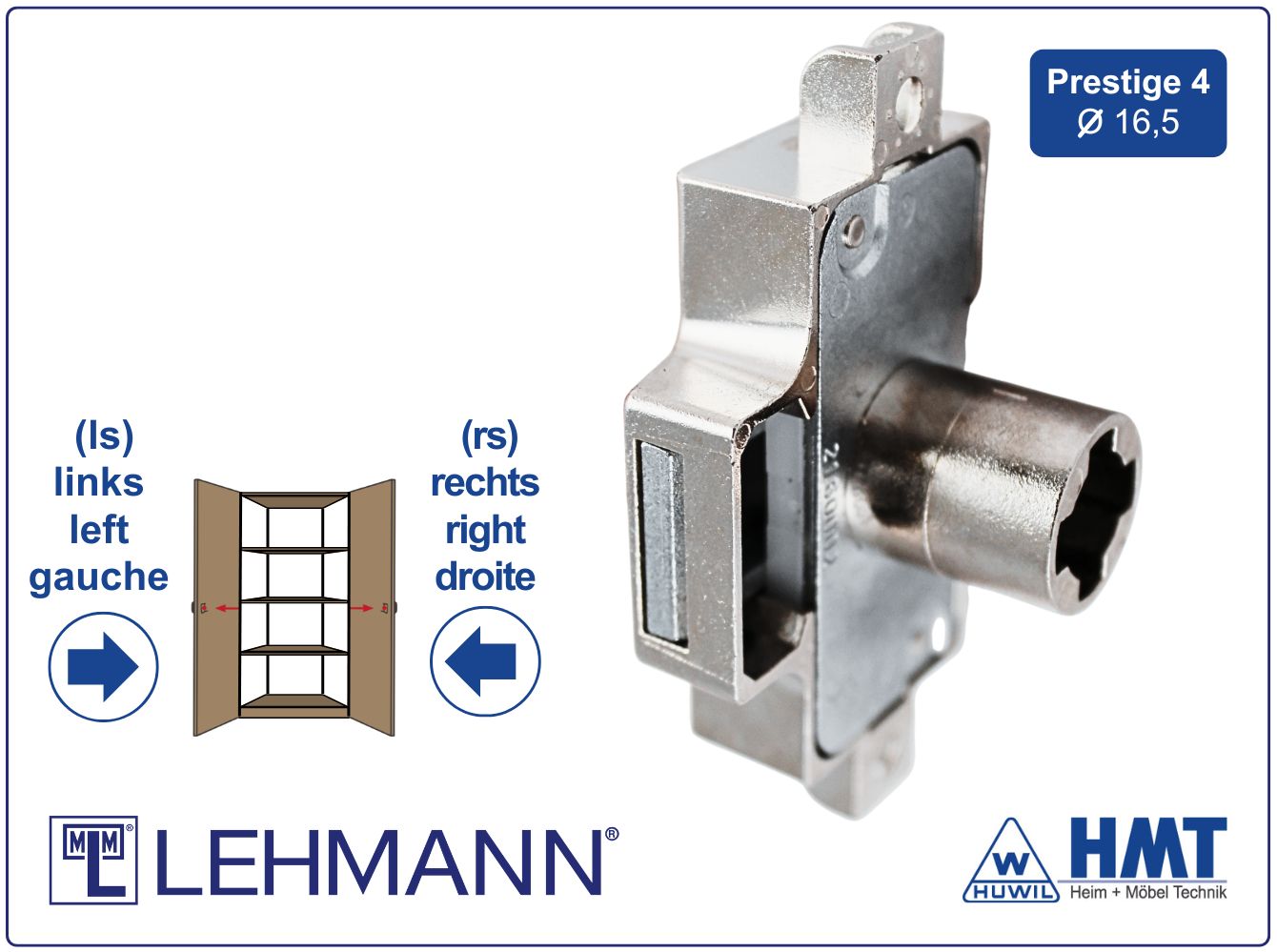 MLM SERRURE [6] Type 750 P4 - D25 / rs + ls