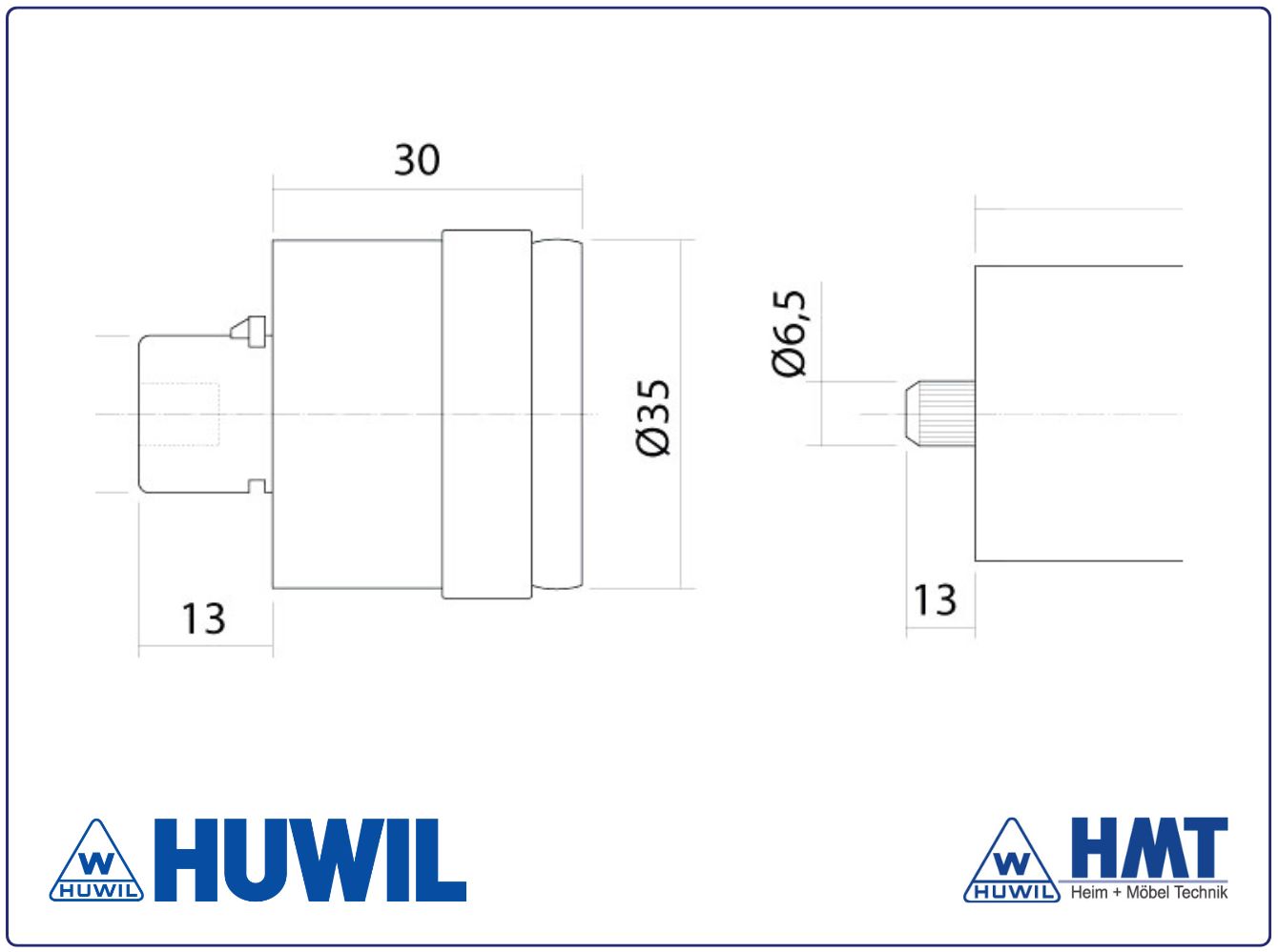 HUWIL BOUTON DÉCORATIF Type 0571 HUWIL BOUTON DÉCORATIF Type 0571